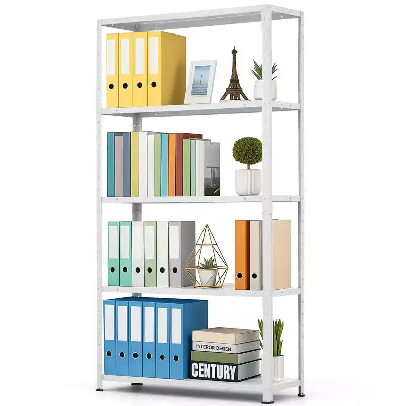 5 Tier Heavy Duty Steel Shelving Unit, 500 lbs Capacity Garage Storage Shelves with Adjustable Height, Metal Shelves, Industrial Shelves