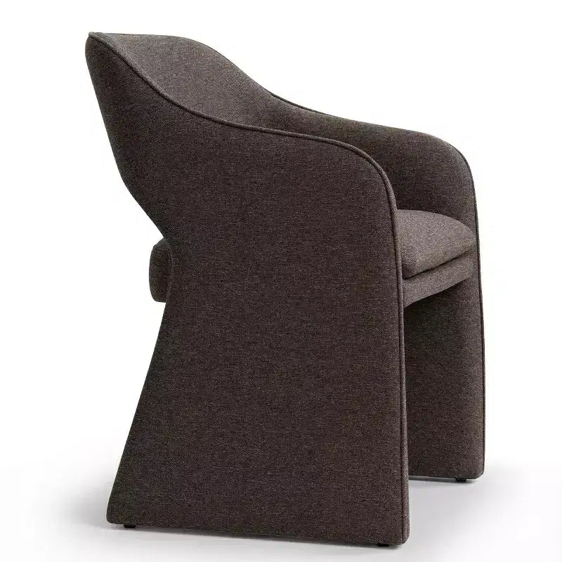 Lot de 2 chaises de salle à manger modernes rembourrées, chaises de salle à manger entièrement rembourrées avec dossier incurvé et accoudoir intégré, chaises d'appoint - Panipeachy