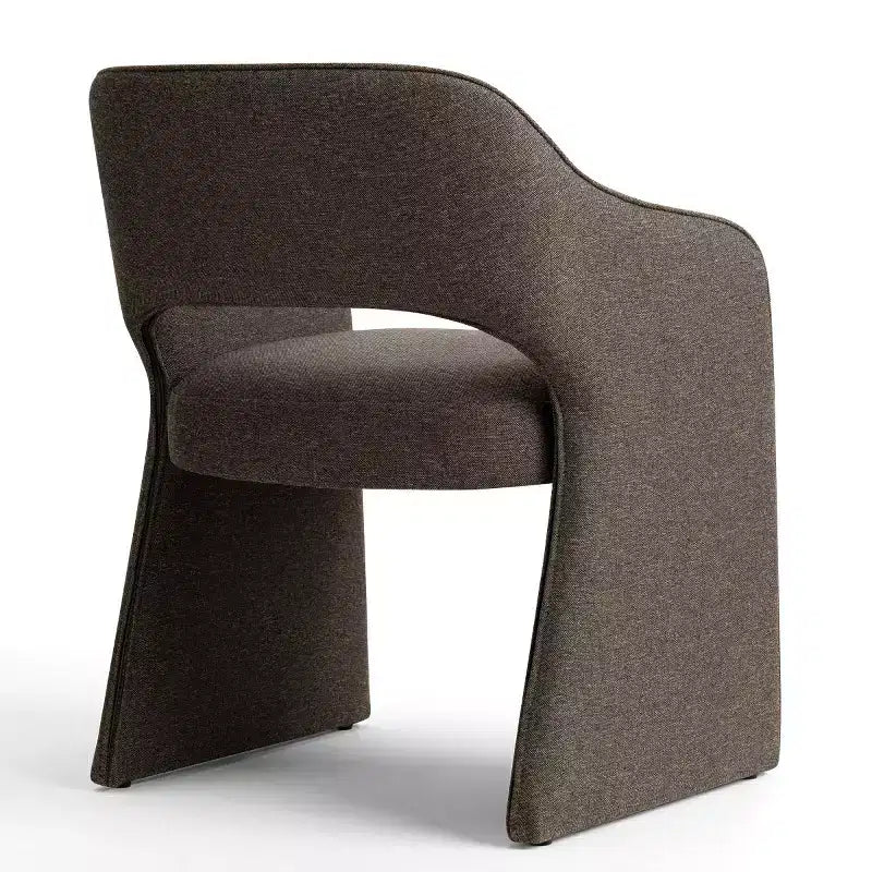 Lot de 2 chaises de salle à manger modernes rembourrées, chaises de salle à manger entièrement rembourrées avec dossier incurvé et accoudoir intégré, chaises d'appoint - Panipeachy
