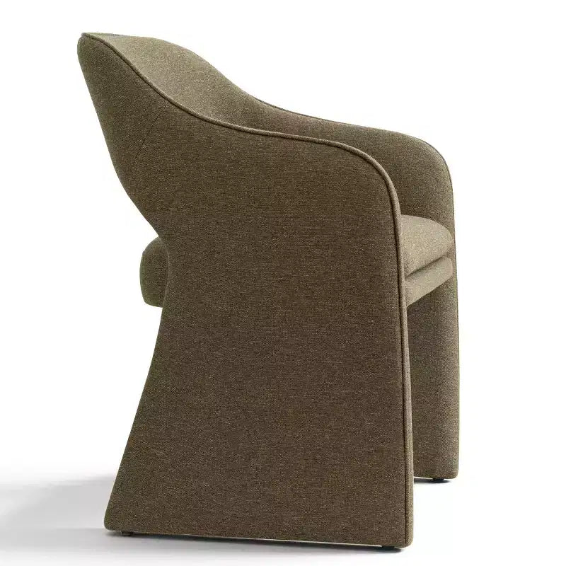 Lot de 2 chaises de salle à manger modernes rembourrées, chaises de salle à manger entièrement rembourrées avec dossier incurvé et accoudoir intégré, chaises d'appoint - Panipeachy