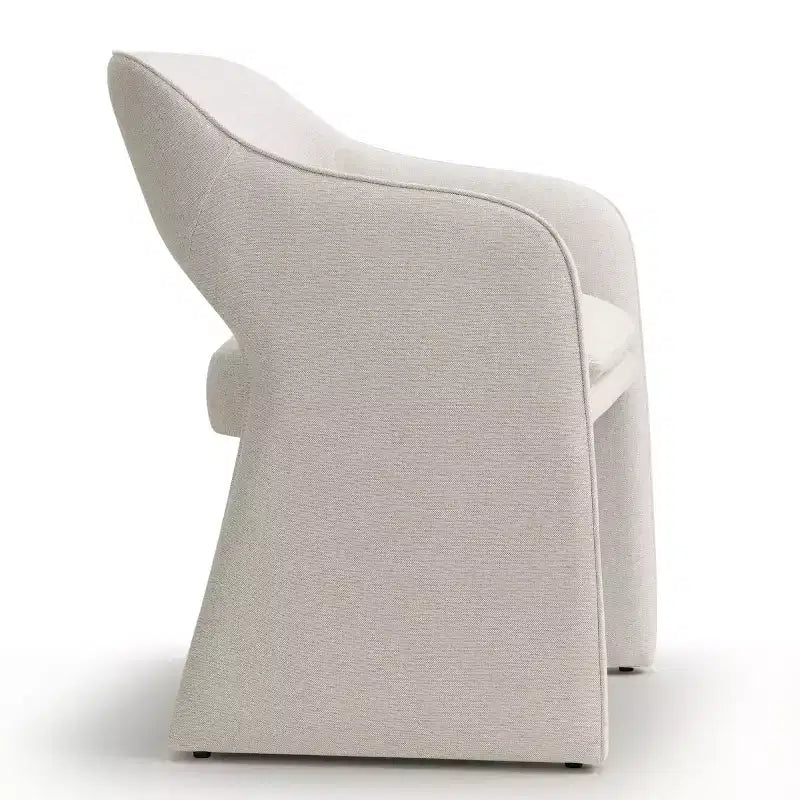 Lot de 2 chaises de salle à manger modernes rembourrées, chaises de salle à manger entièrement rembourrées avec dossier incurvé et accoudoir intégré, chaises d'appoint - Panipeachy