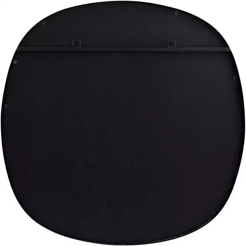 Lot de 2 miroirs muraux ronds noirs, 34 pouces, cadre en fer, décoration contemporaine