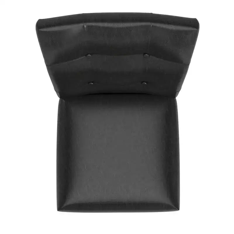 Lot de 2 chaises de salle à manger en similicuir capitonné, cerisier, dossier haut, structure en bois d'hévéa