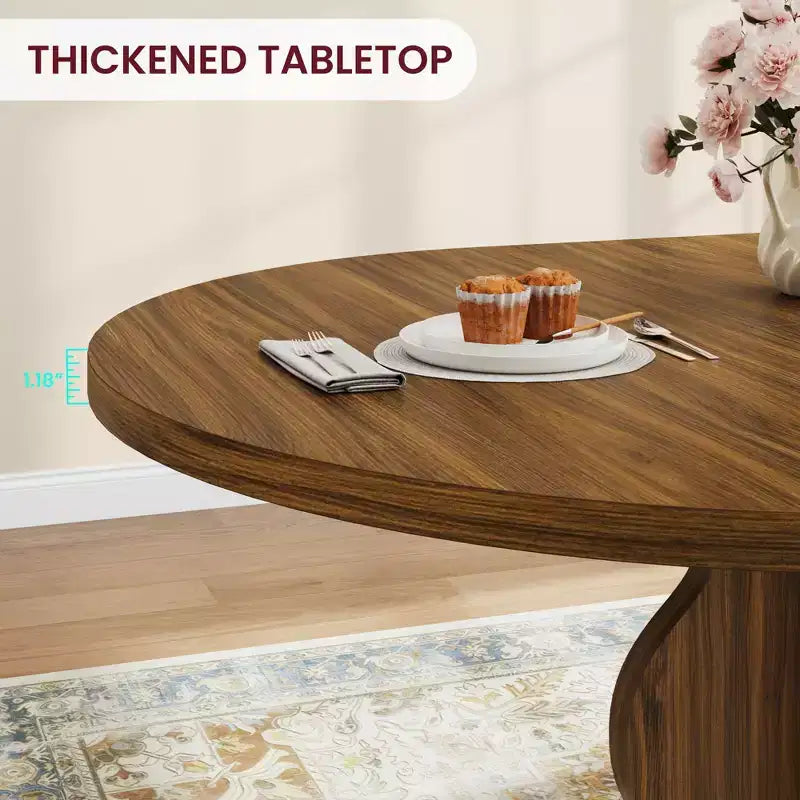 Table à Manger Ovale Extensible 120-160 cm, 4 à 8 Places, Plateau en Bois, Piètement Métal, Style Ferme