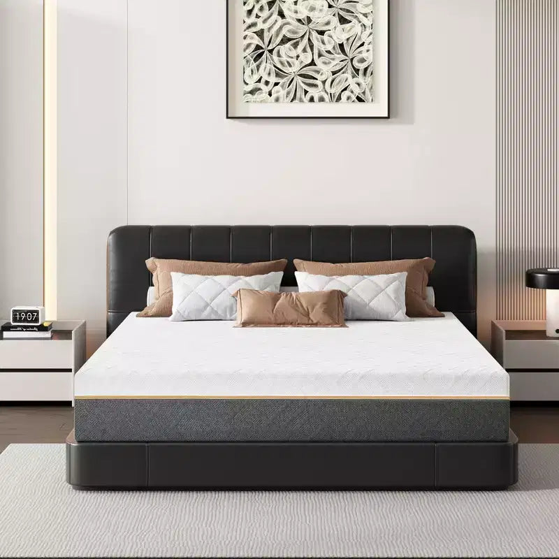 14 Inch Flippable King Mattress, Medium to Extra Firm, Gel Foam, CertiPUR-US, Boxed