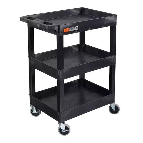 Stand Steady Tubstr Three-Shelf Multi-Purpose Compact Utility Cart, 24 W x 18 D x 34.25 H