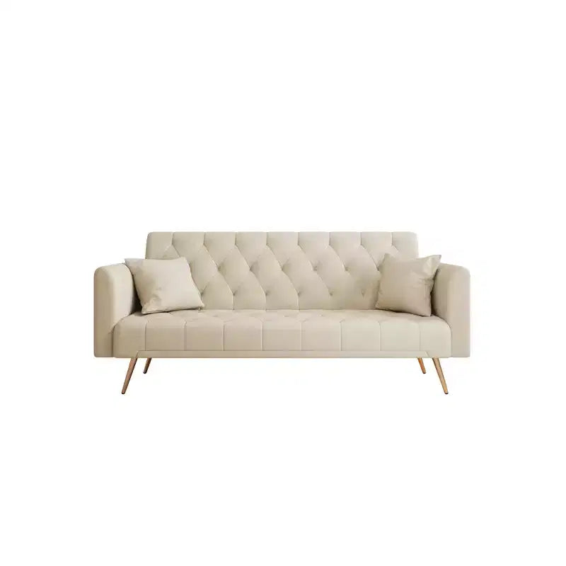 Canapé convertible 2 places en velours de 180 cm, 3 positions d'inclinaison, 272 kg, pieds en métal