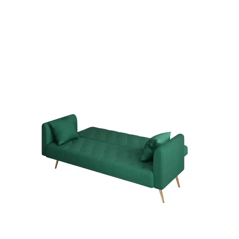 Canapé convertible 2 places en velours de 180 cm, 3 positions d'inclinaison, 272 kg, pieds en métal