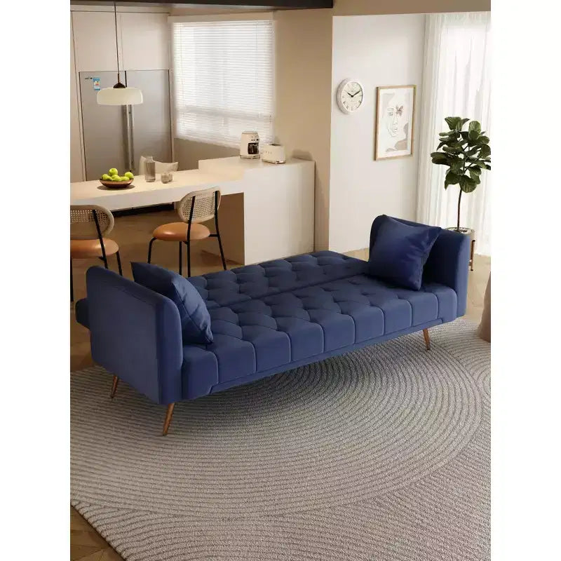 Canapé convertible 2 places en velours de 180 cm, 3 positions d'inclinaison, 272 kg, pieds en métal