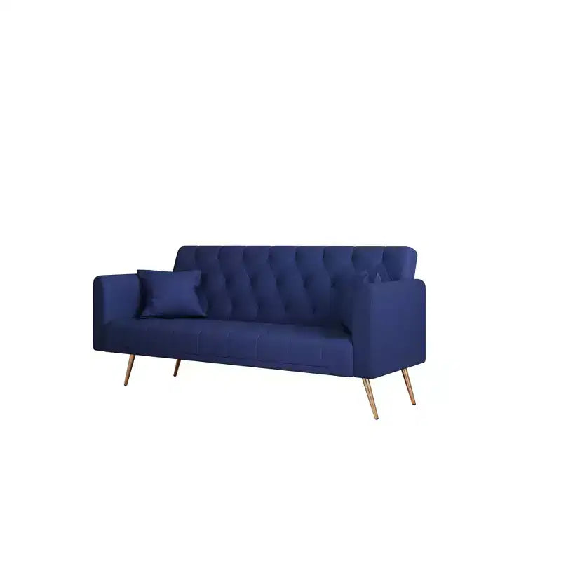 Canapé convertible 2 places en velours de 180 cm, 3 positions d'inclinaison, 272 kg, pieds en métal