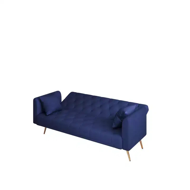 Canapé convertible 2 places en velours de 180 cm, 3 positions d'inclinaison, 272 kg, pieds en métal