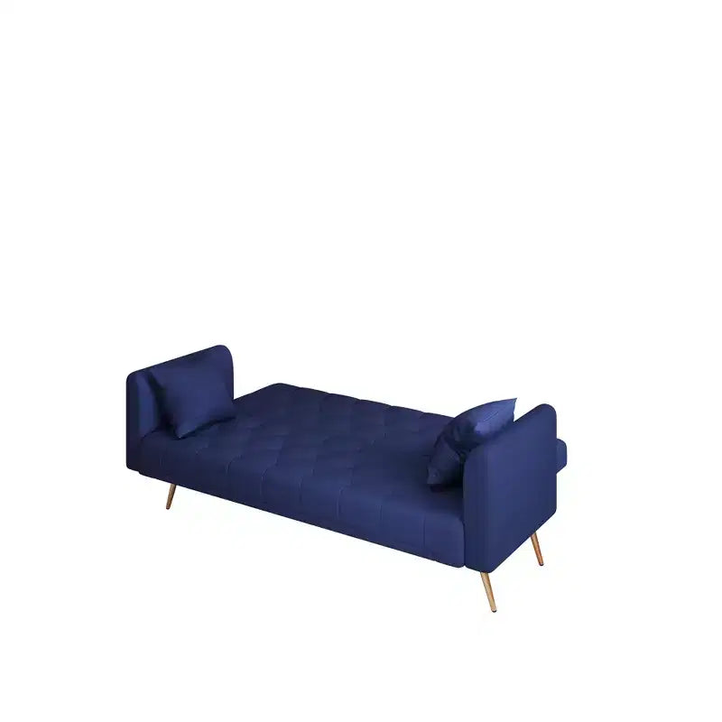 Canapé convertible 2 places en velours de 180 cm, 3 positions d'inclinaison, 272 kg, pieds en métal