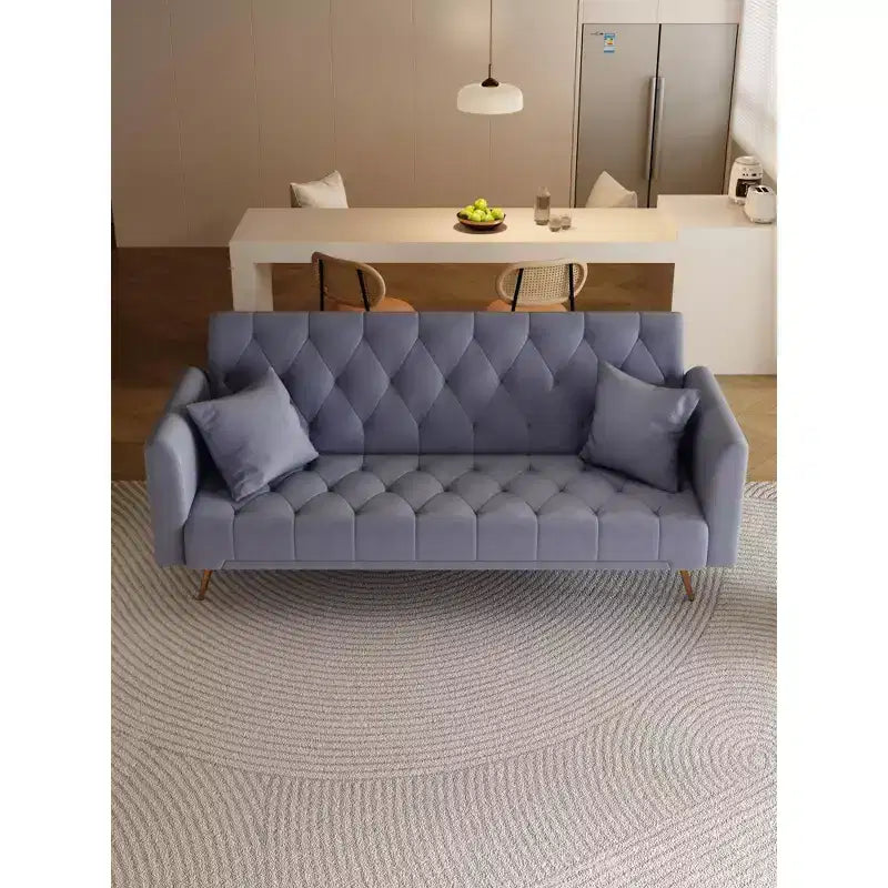 Canapé convertible 2 places en velours de 180 cm, 3 positions d'inclinaison, 272 kg, pieds en métal