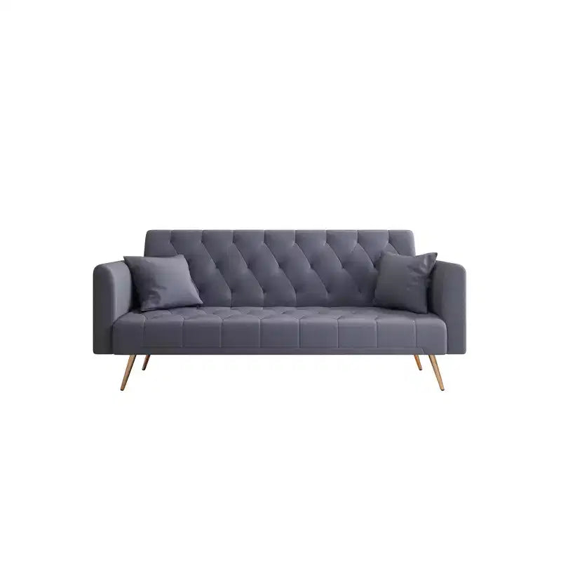Canapé convertible 2 places en velours de 180 cm, 3 positions d'inclinaison, 272 kg, pieds en métal