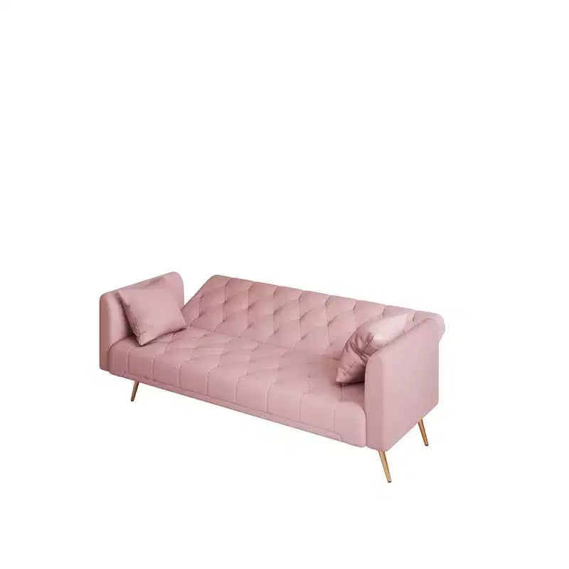 Canapé convertible 2 places en velours de 180 cm, 3 positions d'inclinaison, 272 kg, pieds en métal
