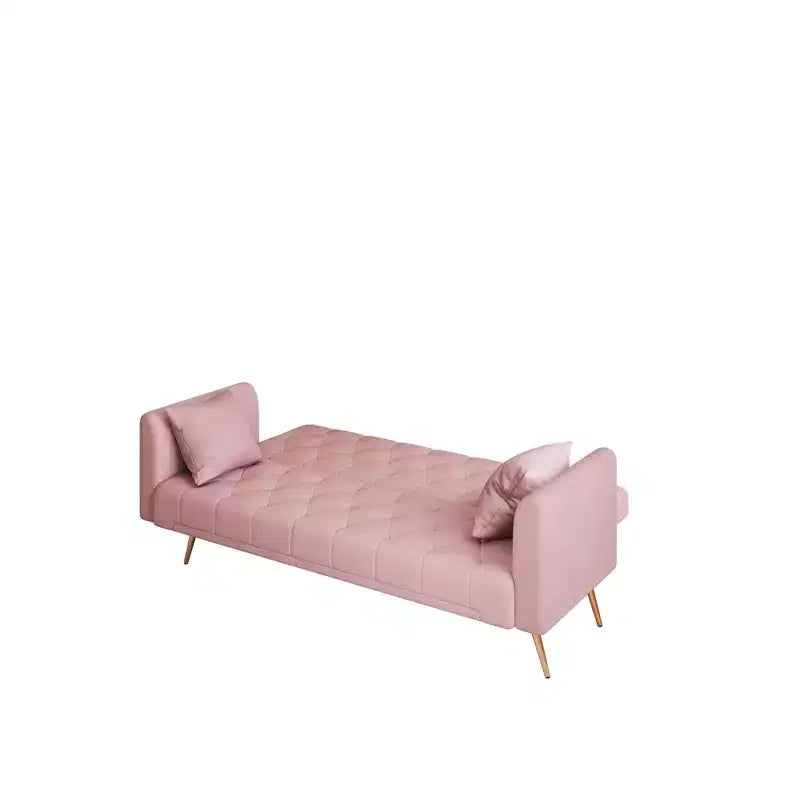 Canapé convertible 2 places en velours de 180 cm, 3 positions d'inclinaison, 272 kg, pieds en métal