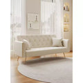 71 Convertible Loveseat Sofa, Velvet Sofa Bed for Living Room, Bedroom, Office - ModernLuxe