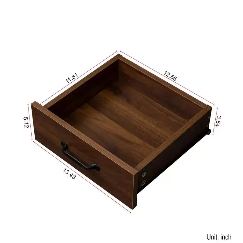 Buffet/bahut moderne en bois de 43 po, 3 portes et 2 tiroirs, tablettes ajustables, naturel