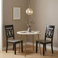 GDFStudio Harper Modern Farmhouse Wood X-Back Dining Side Chairs (Set of 2)