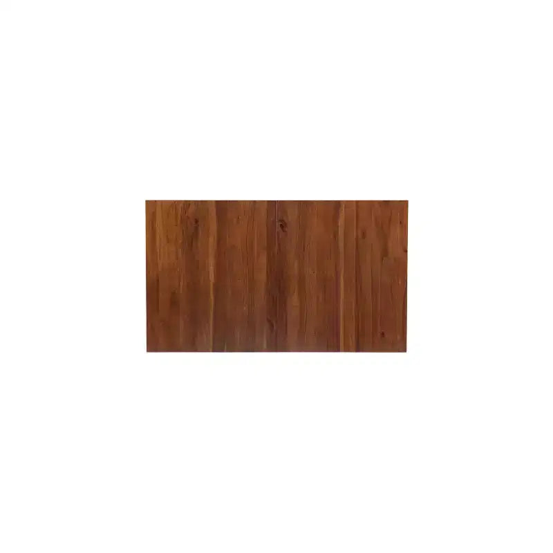 Table de salle à manger style ferme, Noisette foncée, Extensible 183-229 cm, 6-8 places, Piètement à tréteaux en X