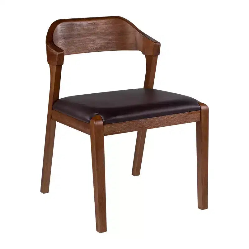 Ensemble de salle à manger extensible Rasmus 6 pièces Châtaigne - Boraam : Bois d'acacia, chaises en similicuir, banc inclus