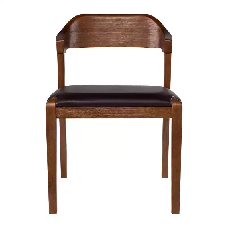 Ensemble de salle à manger extensible Rasmus 6 pièces Châtaigne - Boraam : Bois d'acacia, chaises en similicuir, banc inclus