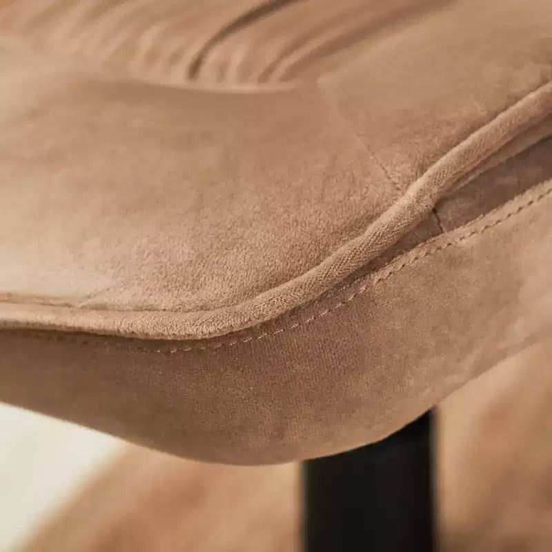 Chaise de bureau exécutive mi-dossier, velours microfibre, pivotante, hauteur réglable, 125 kg