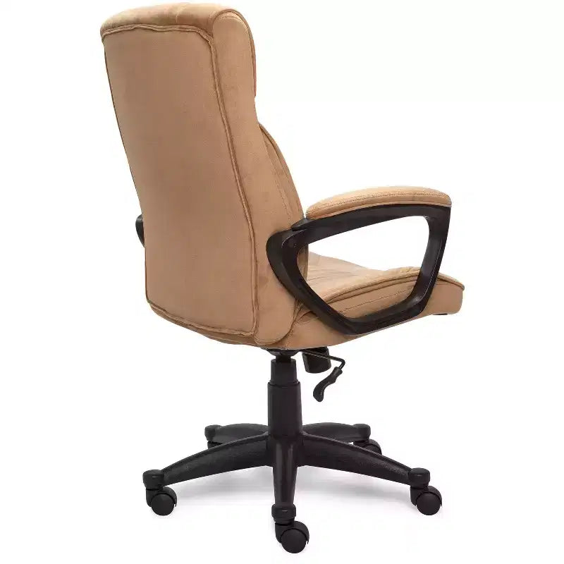 Executive Mid-Back Velvet Microfiber Office Chair, Swivel, Adjustable Height, 275 lb