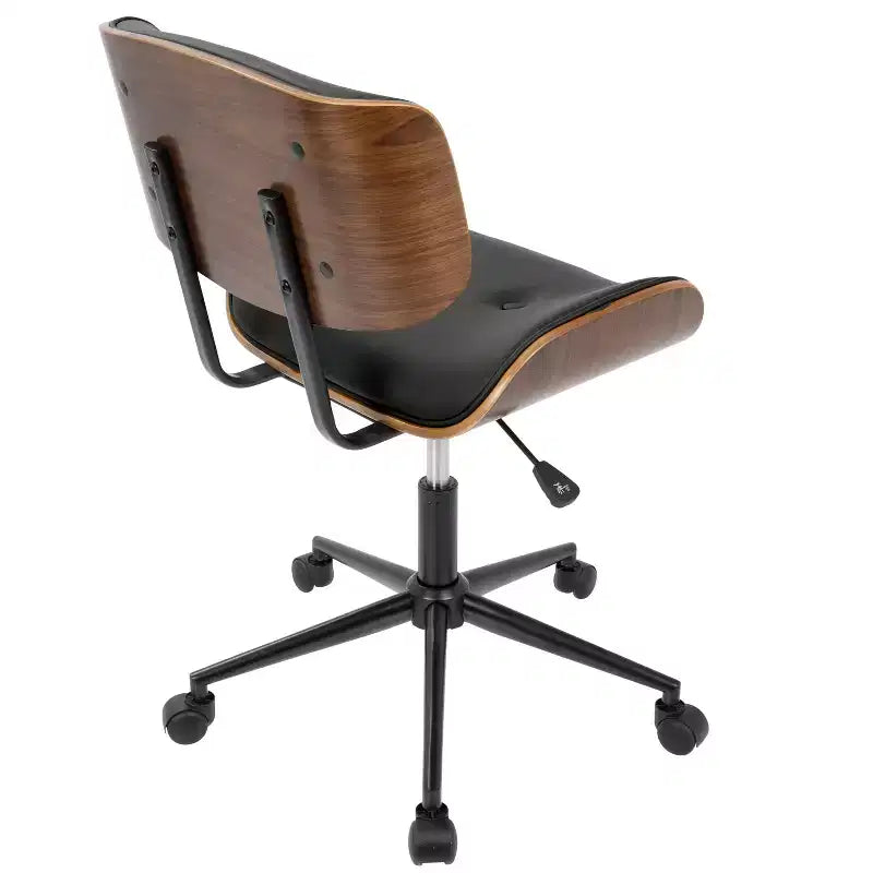 Chaise de bureau moderne du milieu du siècle, pivotante, hauteur réglable 45,7-57,1 cm, capitonnée, 113 kg