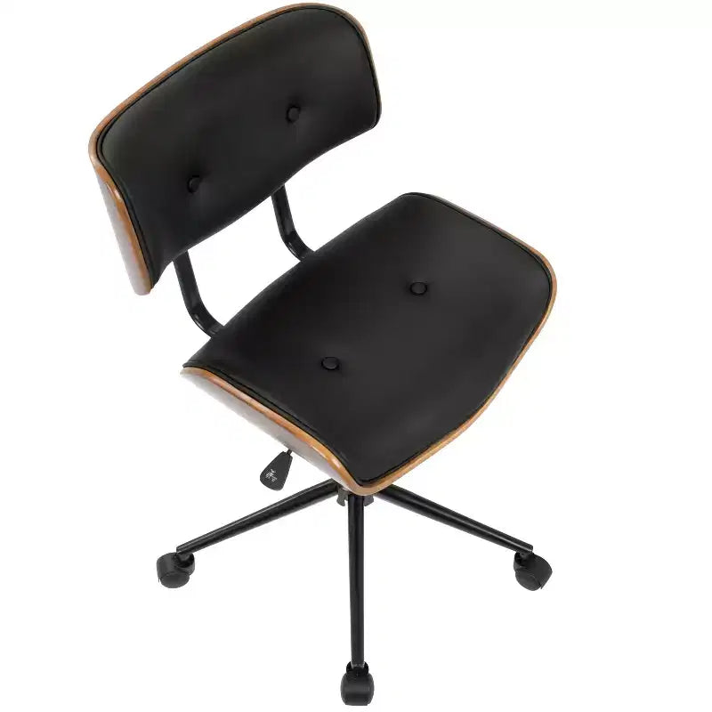 Chaise de bureau moderne du milieu du siècle, pivotante, hauteur réglable 45,7-57,1 cm, capitonnée, 113 kg
