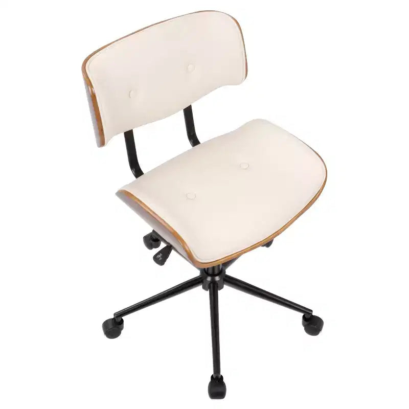 Chaise de bureau moderne du milieu du siècle, pivotante, hauteur réglable 45,7-57,1 cm, capitonnée, 113 kg