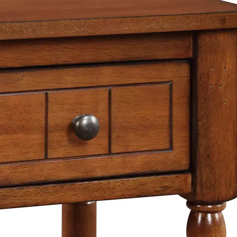 Table d'appoint Breighton Home Mia style provençal avec tiroir et étagères