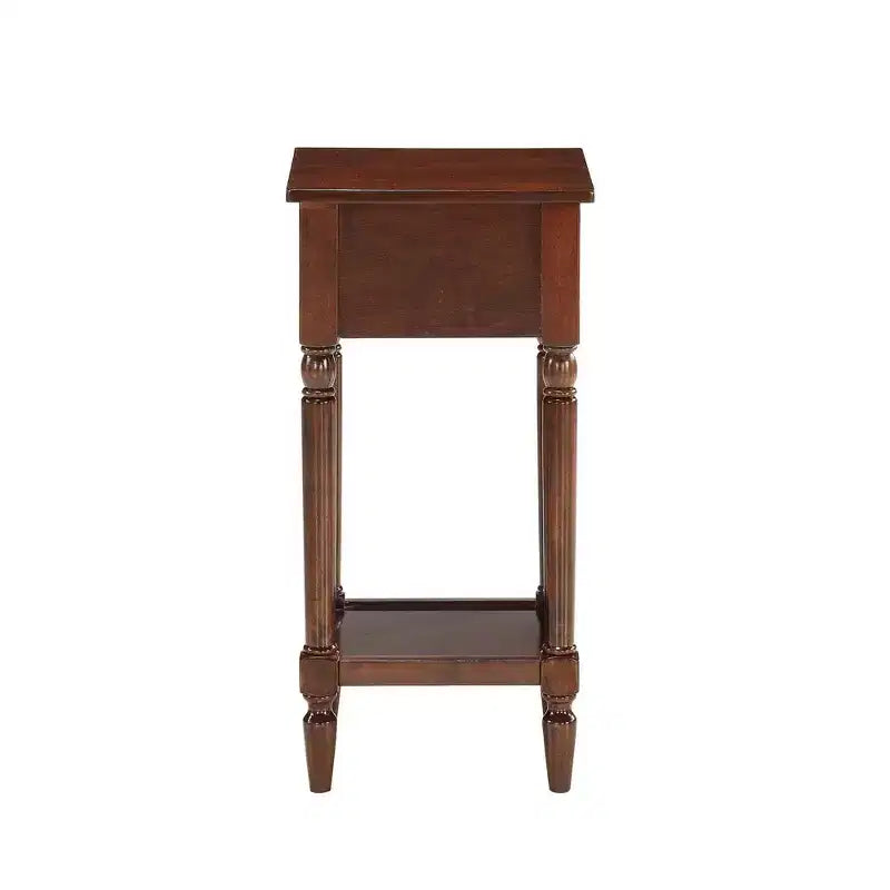 Table d'appoint Breighton Home Mia style provençal avec tiroir et étagères