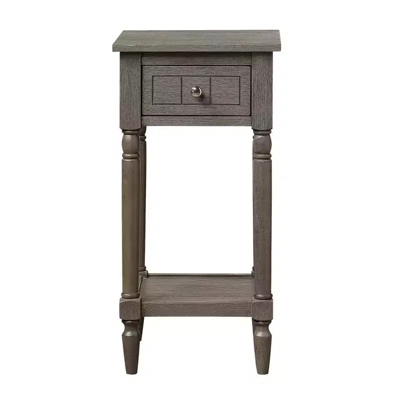 Table d'appoint Breighton Home Mia style provençal avec tiroir et étagères