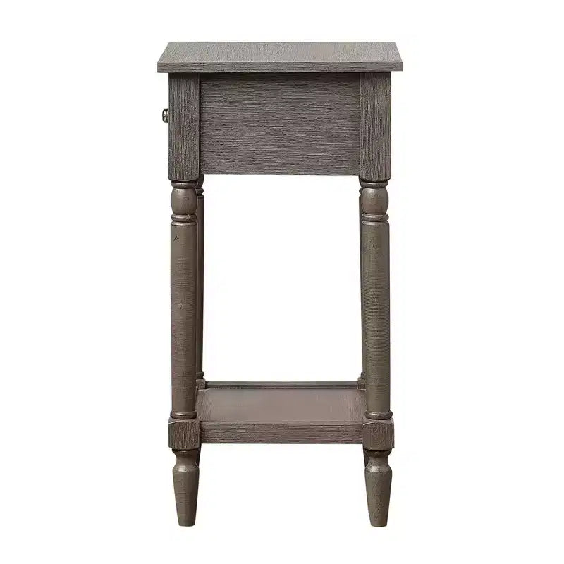 Table d'appoint Breighton Home Mia style provençal avec tiroir et étagères