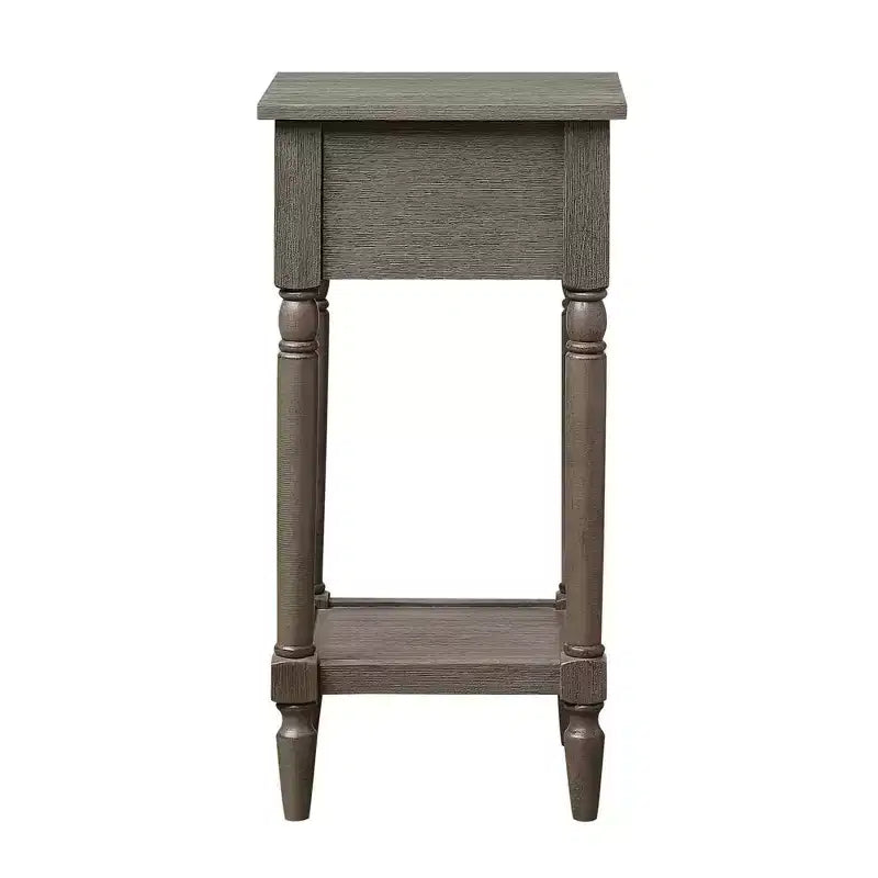 Table d'appoint Breighton Home Mia style provençal avec tiroir et étagères