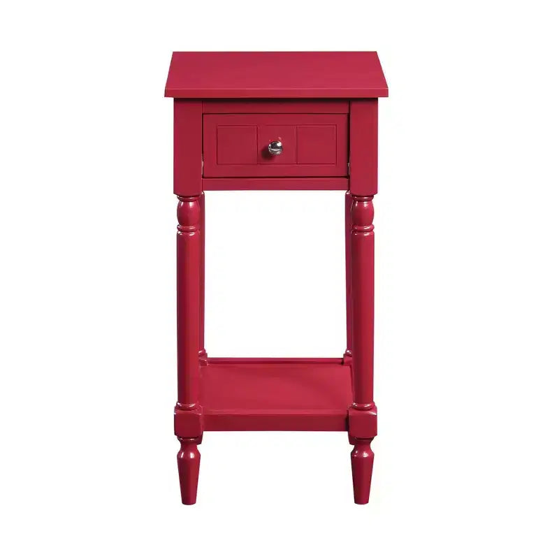 Table d'appoint Breighton Home Mia style provençal avec tiroir et étagères
