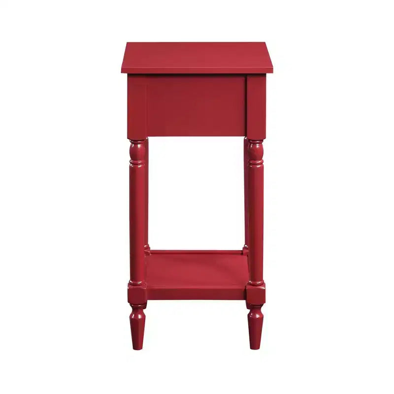 Table d'appoint Breighton Home Mia style provençal avec tiroir et étagères