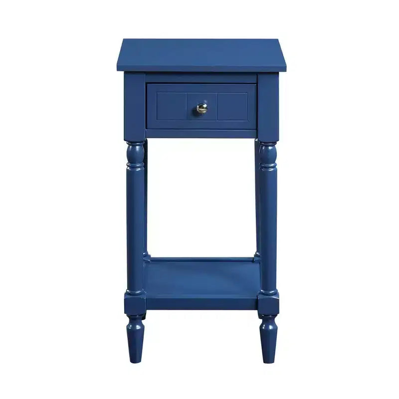 Table d'appoint Breighton Home Mia style provençal avec tiroir et étagères