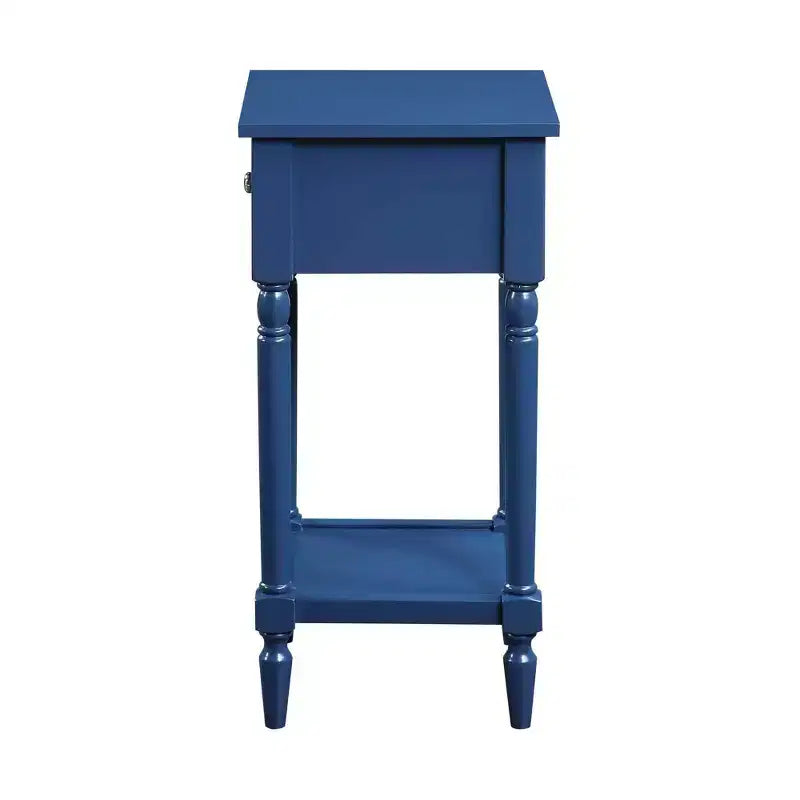 Table d'appoint Breighton Home Mia style provençal avec tiroir et étagères