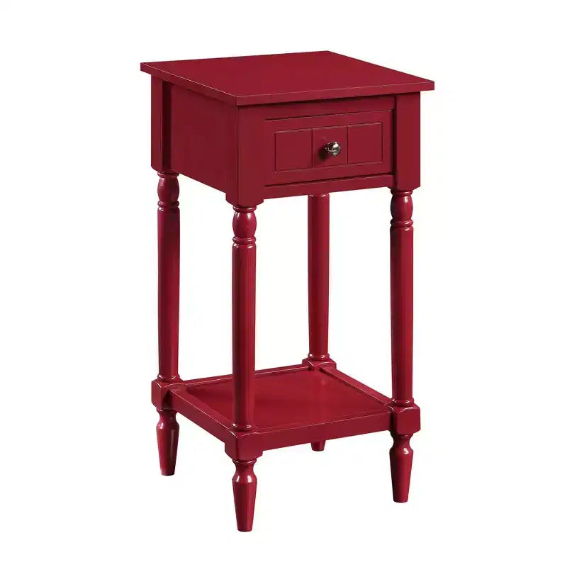 Breighton Home Provencal Countryside Mia Petite Accent Table with Drawer and Shelves