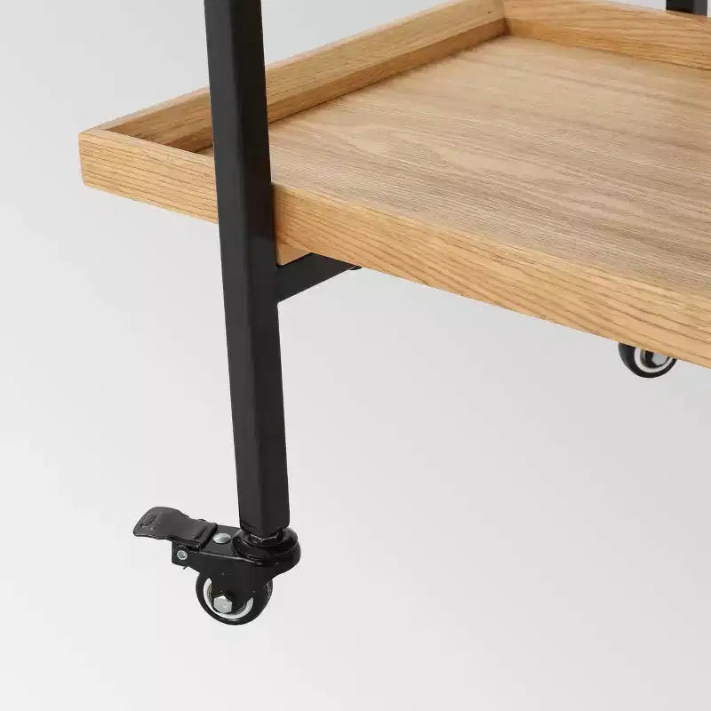 Chariot de bar industriel en bois Gerard - Christopher Knight Home