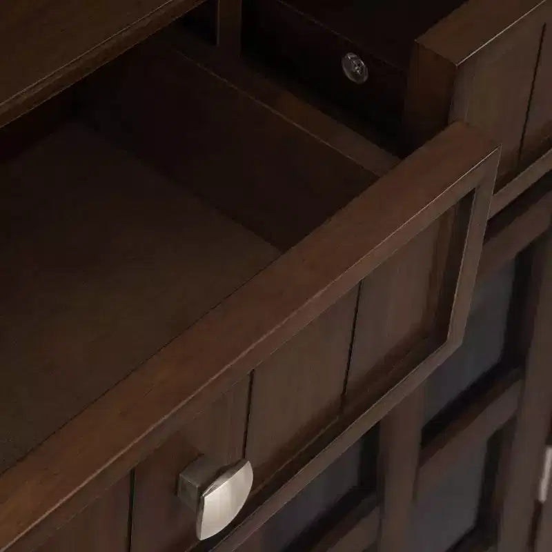 Meuble de rangement d'entrée en bois massif