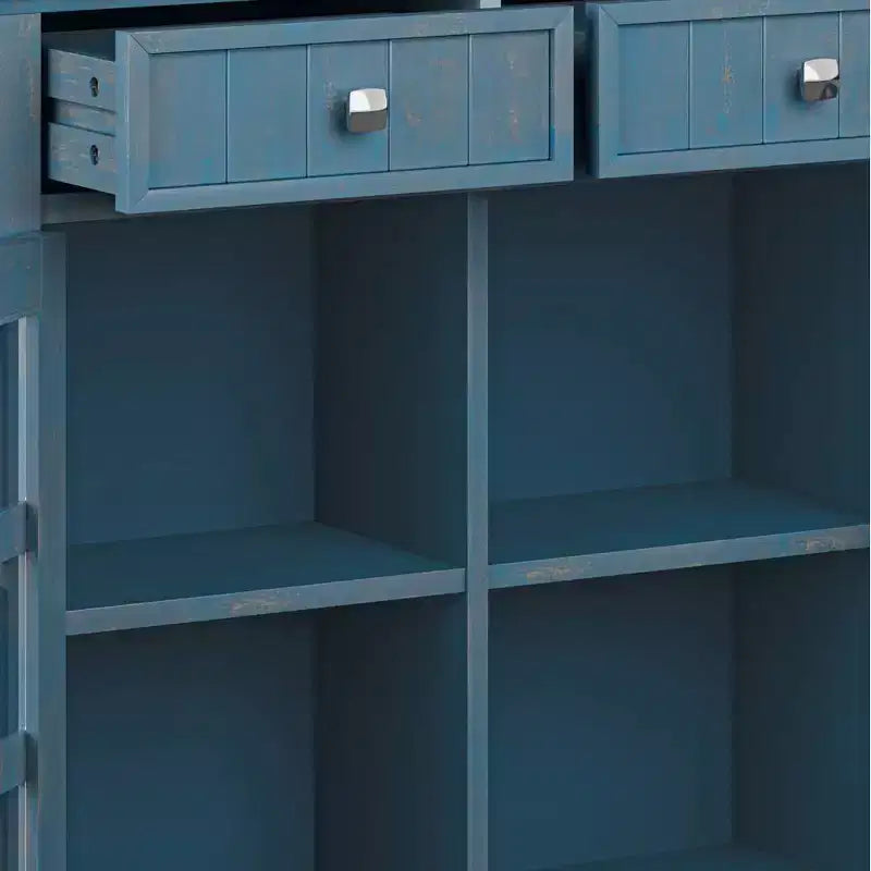 Meuble de rangement d'entrée en bois massif