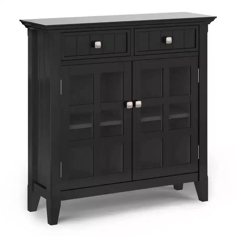 Solid Wood Entryway Storage Cabinet