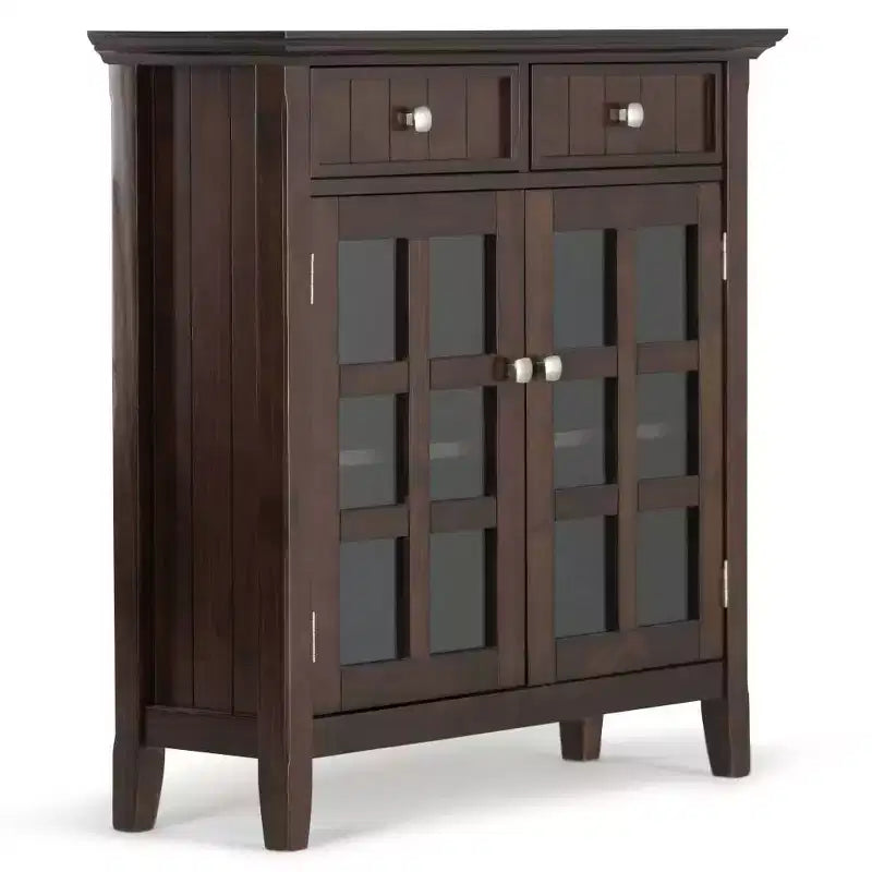 Solid Wood Entryway Storage Cabinet