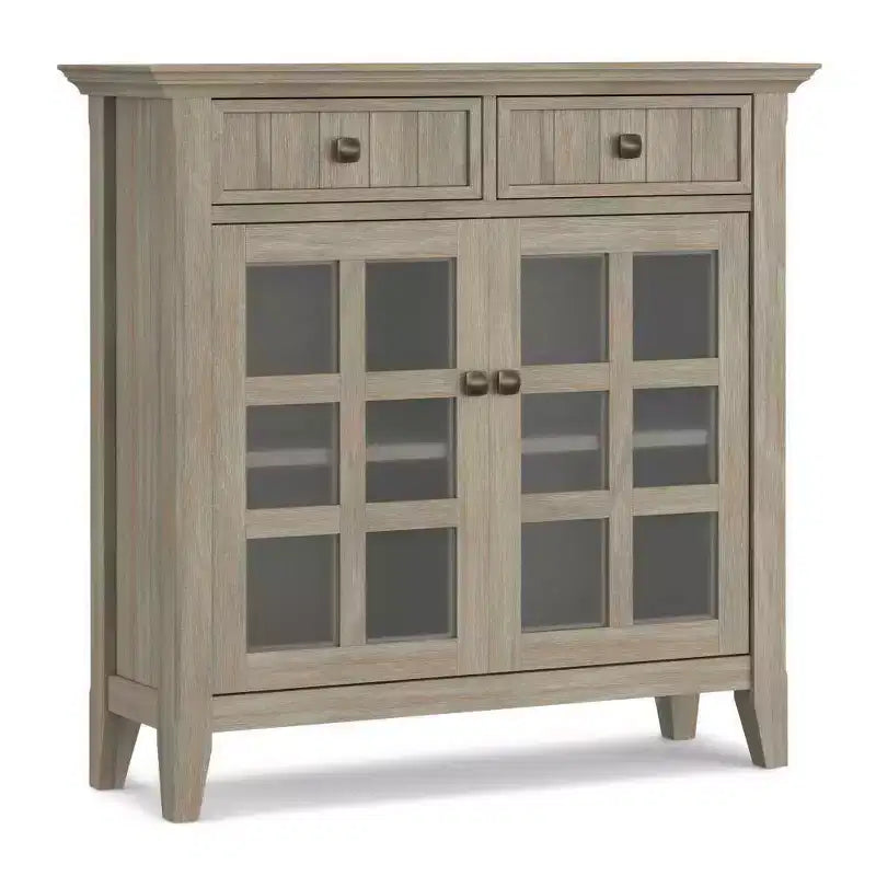 Solid Wood Entryway Storage Cabinet
