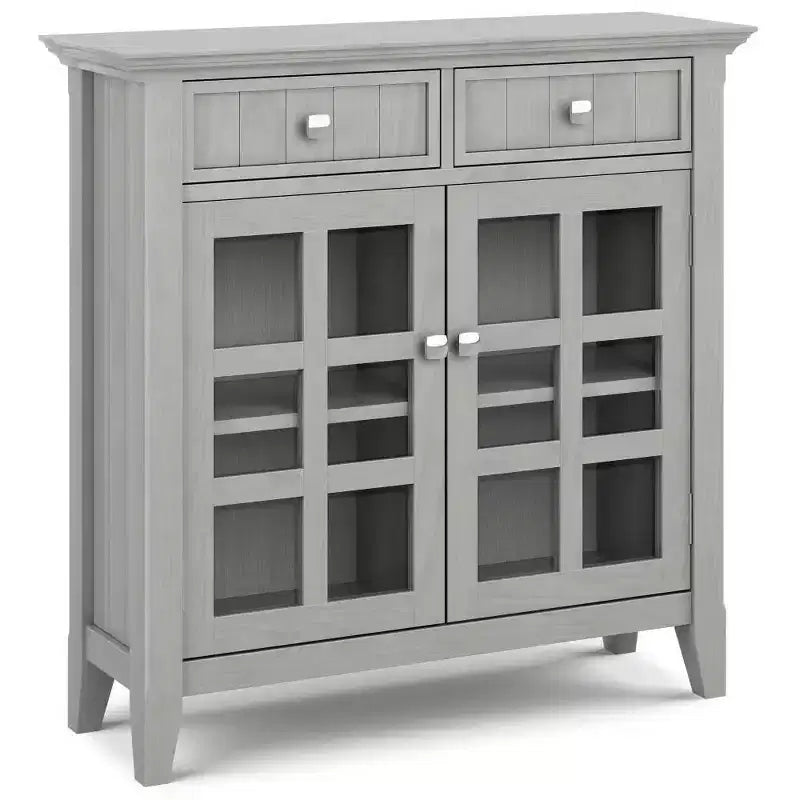 Solid Wood Entryway Storage Cabinet