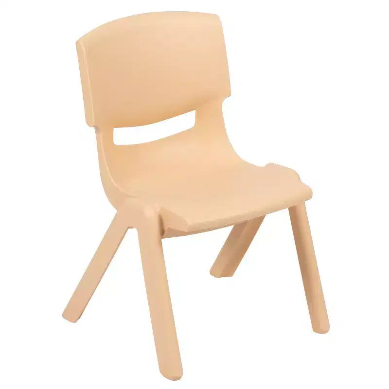 Flash Furniture Ensemble Table d'Activité Rectangulaire en Plastique, 61 x 122 cm, Réglable en Hauteur, avec 4 Chaises