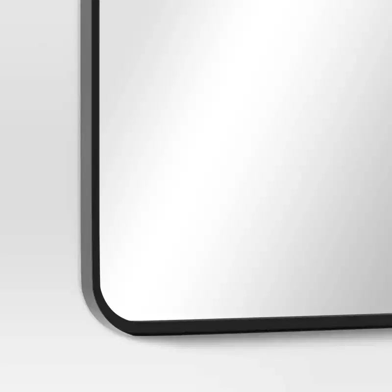 24 x 30 Rectangular Decorative Wall Mirror with Rounded Corners - Threshold
